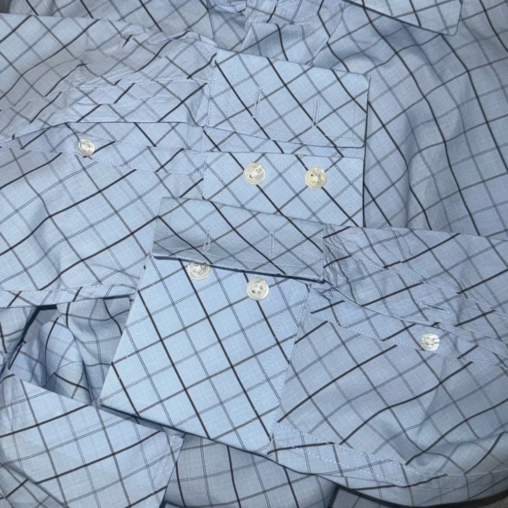 Banana Republic I Men’s I Shirt I Light Blue Windowpane